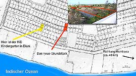 Das neue Grundstück für den Nahrungsmittelanbau